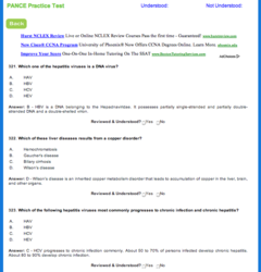 PANCE Practice Test in ' Question List Mode (With Answers) '